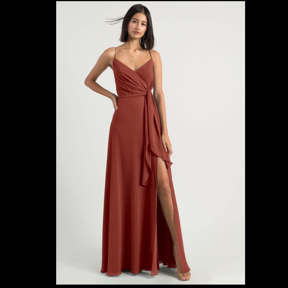 Jenny Yoo Amara bridesmaid dress in English Rose